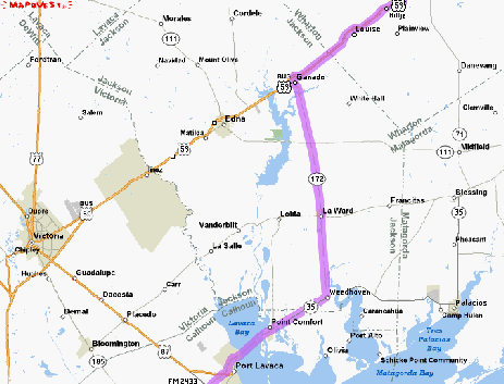 Map of the route to Powderhorn Lake