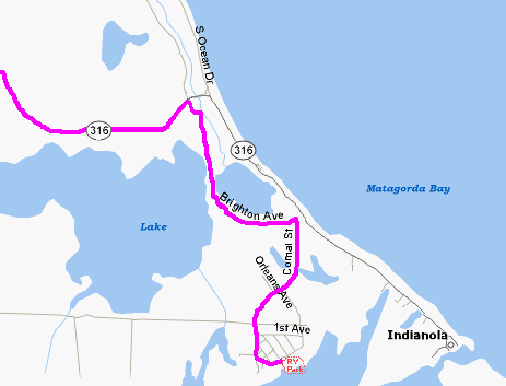 Map of Powderhorn Lake
