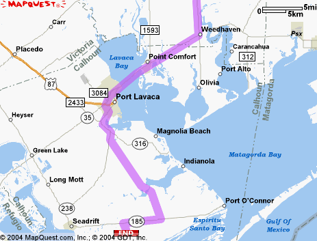 Detail map of the Shell Bar/Charlie's Bait Camp area